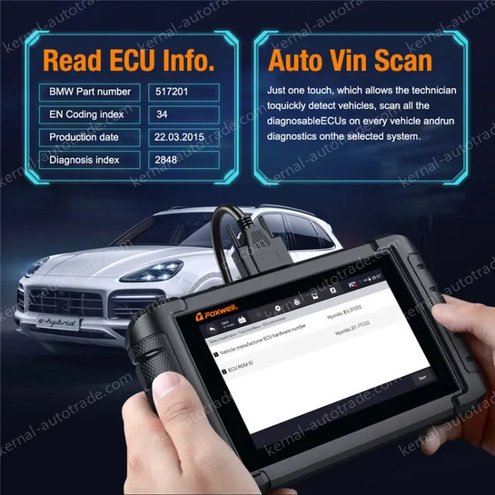 FOXWELL NT809 OBDII Automotive Full System Diagnostic Scanner Special Maintenance OBD Scanning Tool