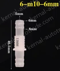 6-M10-6-Feed-through plastic connectors