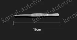 Stainless steel tweezers Straight round toe (thick) 16cm