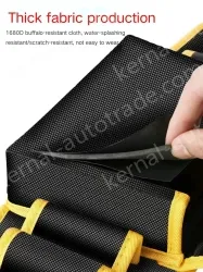 Middle pocket economic thickened waist bag (yellow and blue edge random)