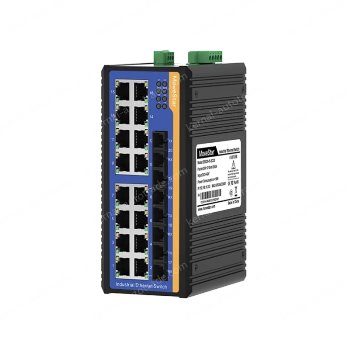 [100 Gigabit 4 Optical 16 Electrical] Ring Network Management Industrial Switch