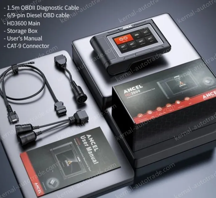 ANCEL HD3600 Heavy Truck Diagnostic Tool Construction Machinery Reading Card