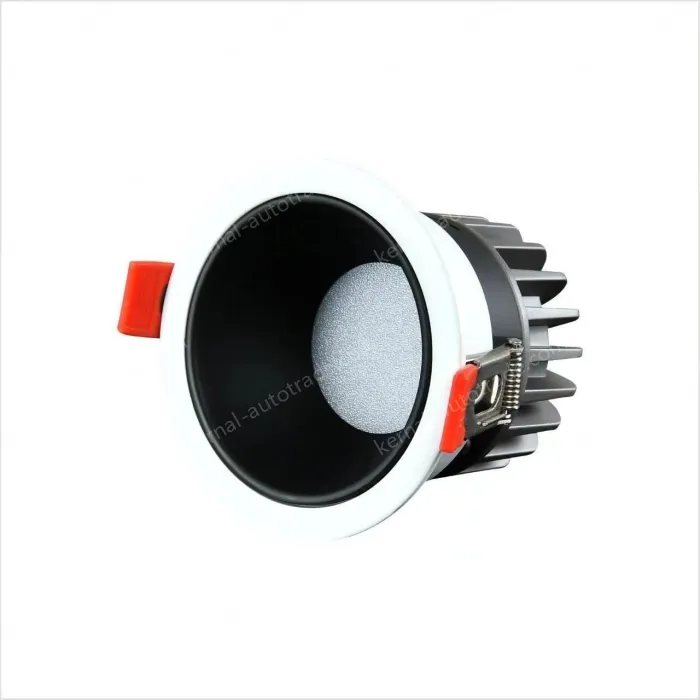 Downlight model: 12W black cup with 75mm opening 5000K Osram chip + Zeford drive