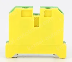 EK16 Grounding Terminal Block Grounding Plastic Terminal Yellow and Green Grounding Terminal Rail Terminal
