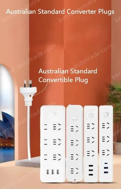 Australia Non-switchable 3-plug Full length 5m