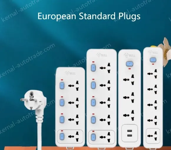 European standard independent switch 4-plug