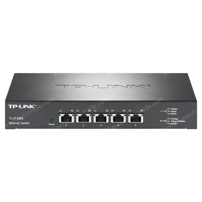 Full 10 Gigabit Ethernet switch that provides five 10G RJ45 ports
