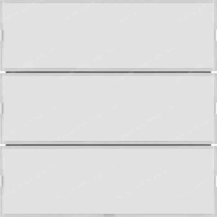 Push-button 3g, lab. field,RGB LED, int. temp.sensor, KNX-S.1/B.3/B.7,f.wh.p.wh