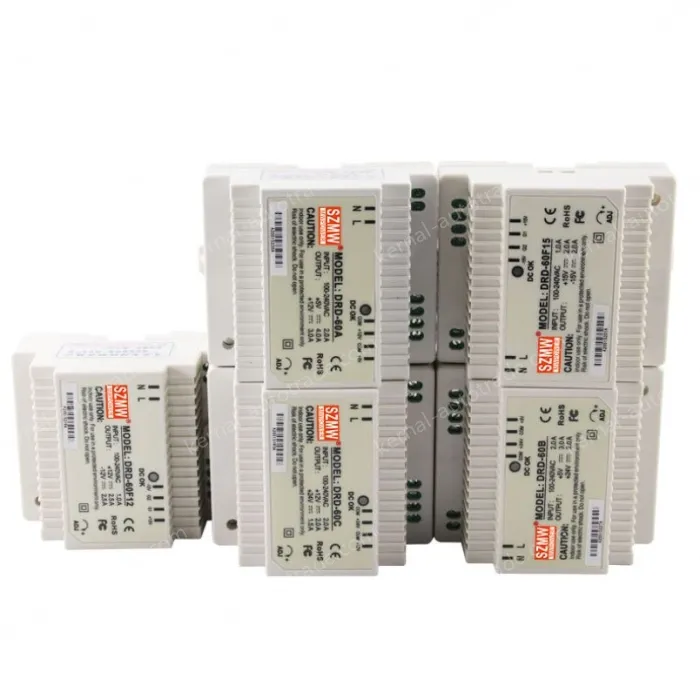 Dual-group AC to DC card rail switching power supply on the guide rail DRD-60F12