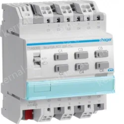 TYA606B-OUTPUT-MODULE-6X-10A-230V-KNX