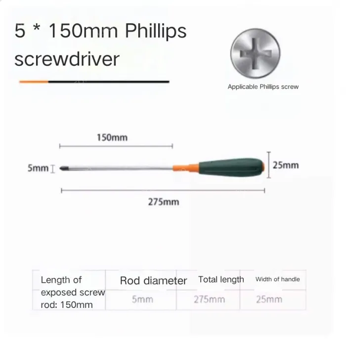Phillips screwdriver 5*150