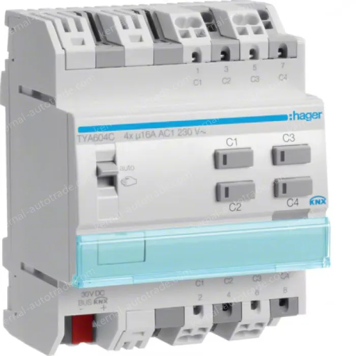 Output module 4x 16A /230V~, KNX