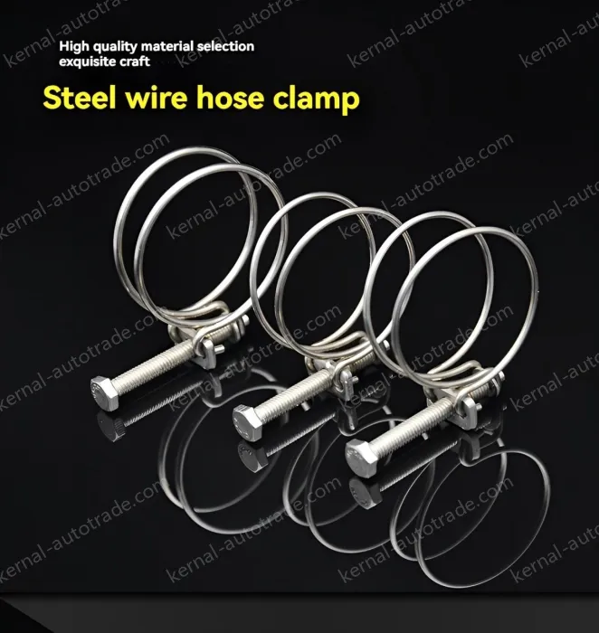 Double steel wire hose clamp 304 material 24-27*2 [wire diameter]