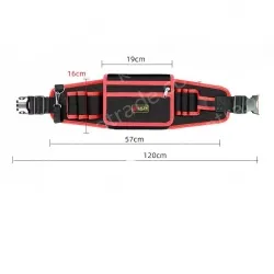 Red upgraded tool belt bag medium bag + mineral water hook