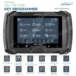 Lonsdor K518 PRO Full Version All In One Key Programmer with 2pcs LT20, Toyota FP30 Cable, Nissan 40 BCM Cable JCD JLR and ADP Adapter