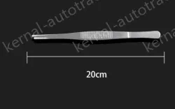 Stainless steel tweezers Straight round head (thick) 20cm
