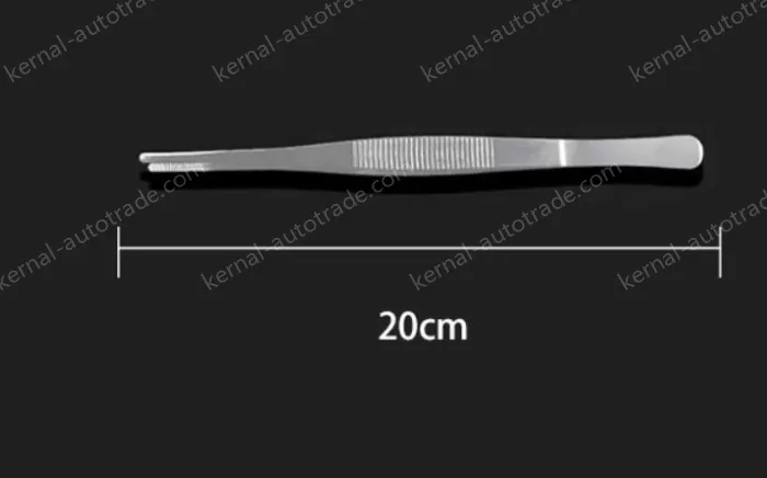 Stainless steel tweezers Straight round head (thick) 20cm