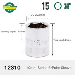 CALC-15mm-10mm series 3/8-12310