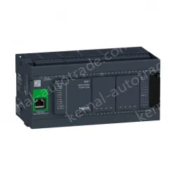 TM241CE40U logic controller, Modicon M241, 40 IO, transistor, NPN, Ethernet