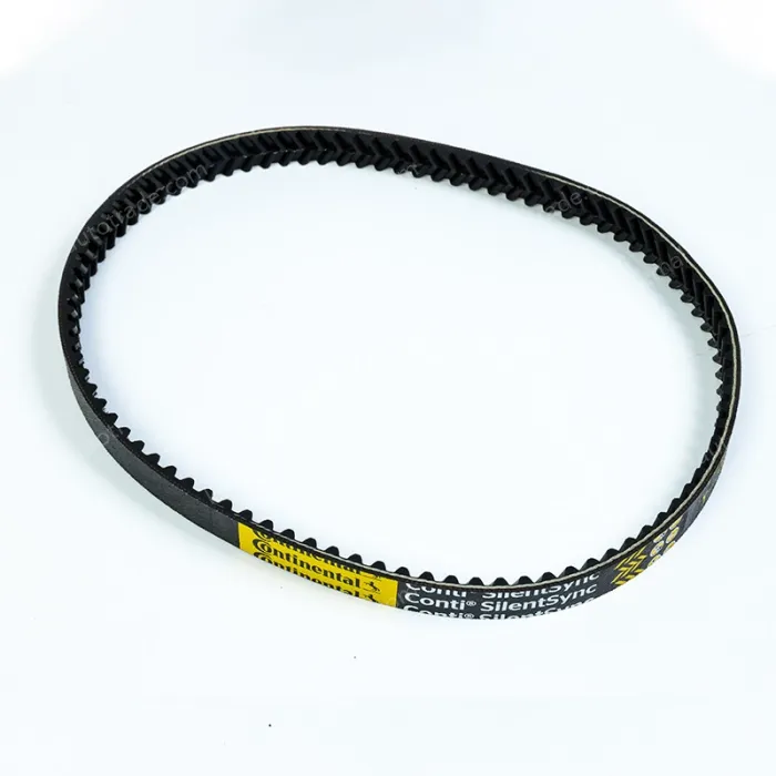 Self centering silent synchronous belt with herringbone teeth