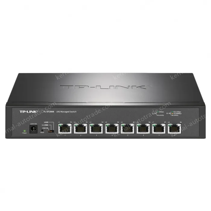 8 x 10Gbps RJ45 ports Full 10 Gigabit cloud management switches