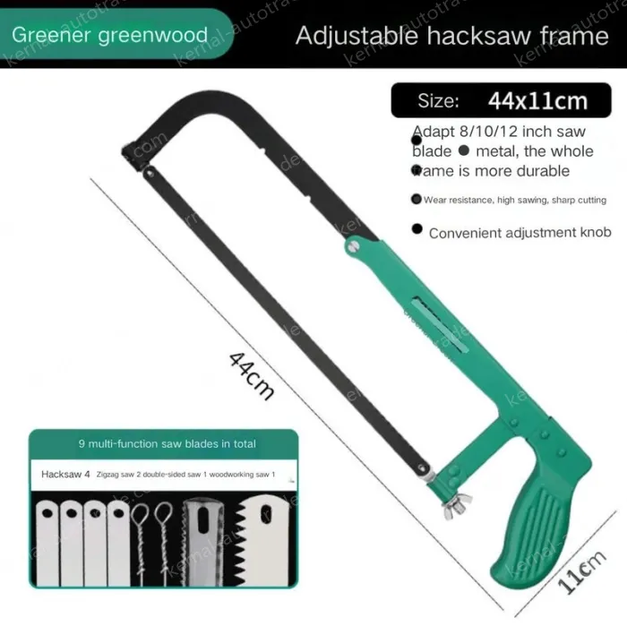 8/10/12 Adjustable Hacksaw Stand Comes with 1 hacksaw blade + 8 multi-function saw blades