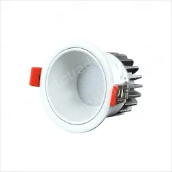 Downlight model: 10W white cup with an opening of 75mm 6000K Preh chip + isolated driver
