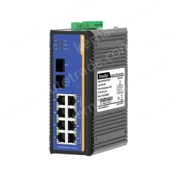 2 Ports Gigabit SFP + 8 Ports Gigabit T(x) Din-Rail Managed Industrial Ethernet Switch