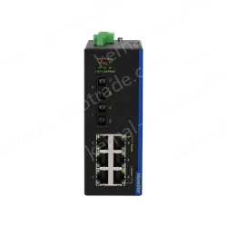2 Ports 100M F(x) + 6 Ports 10/100M T(x) Din-Rail Unmanaged Industrial Ethernet Switch