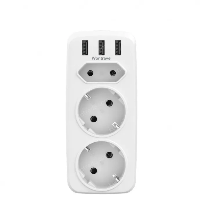 Germany France extension usb wall socket