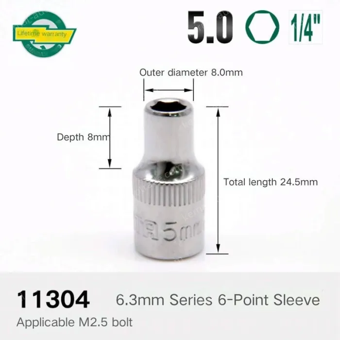 Xiaofei-5.0mm-6.3mm series 1/4-11304