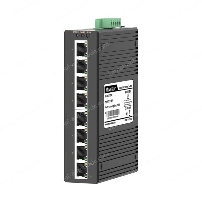 8 Ports 10/100M T(x) Din-Rail Unmanaged Industrial Ethernet Switch