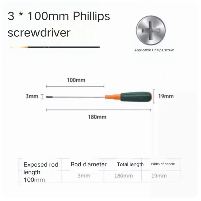 Phillips/flathead screwdriver 6*100