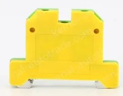 EK4 Grounding Terminals Yellow and Green Grounding Terminals Din Rail Terminals Universal Grounding Plastic Terminals