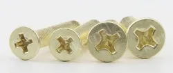 Golden Flat Head Screws M6*185