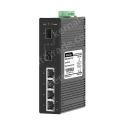 2 Ports Gigabit SFP + 4 Ports Gigabit RJ45 Din-Rail Unmanaged Industrial Ethernet Switch