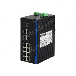4 Ports Gigabit SFP + 8 Ports Gigabit RJ45 Din-Rail Unmanaged Industrial Ethernet Switch
