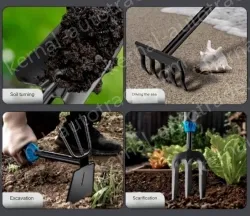 (Shovel + five-tooth harrow)