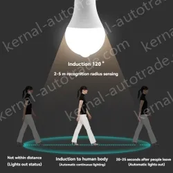 LED human body sensor light bulb-12W
